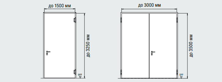 Огнестойкие двери T30, H3 G/H3 VM (1- и 2-створчатые) - Hormann