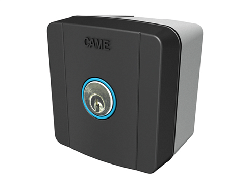 Купить ключ-выключатель накладной CAME SELC1FDG с синей подсветкой с доставкой и установкой в Кропоткине