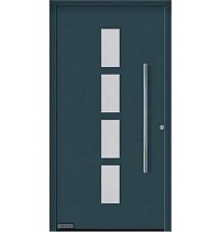 Двери входные алюминиевые  ThermoPlan Hybrid Hormann – Мотив 501 в Кропоткине